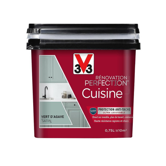 Peinture rénovation Cuisine satin vert agave 0.75L