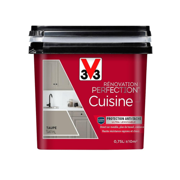 Peinture rénovation Cuisine satin taupe 0.75L