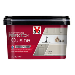 Peinture renovation Cuisine satin beige clair 2L