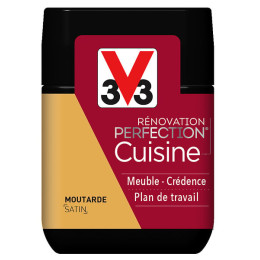 Peinture rénovation Cuisine satin moutarde Testeur 75mL