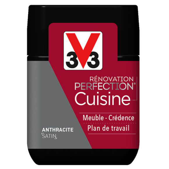 Peinture rénovation Cuisine satin anthracite Testeur 75mL