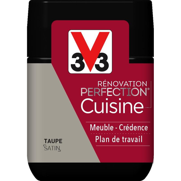 Peinture rénovation Cuisine satin taupe Testeur 75mL