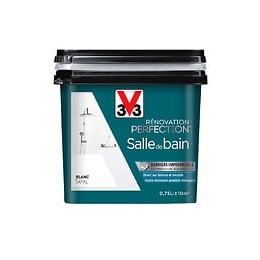 Peinture Renov SdB Satin Blanc Pot 0.75l