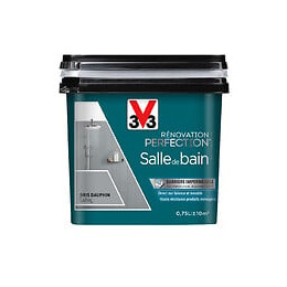 Peinture Renov SdB Satin Gris dauphin Pot 0.75l