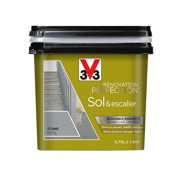 Peinture Renovation Sol Satin Titane 0.75l