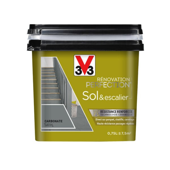 Peinture Renovation Sol Satin Carbonate Pot 0.75l