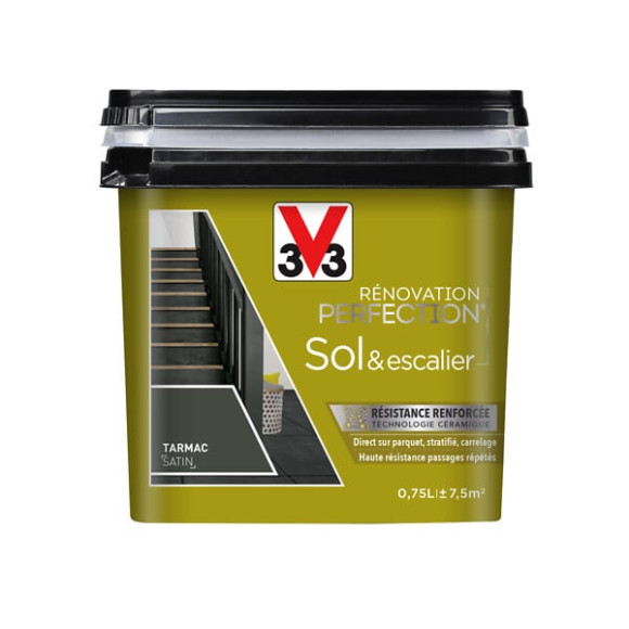 Peinture Renovation Sol Satin Tarmac Pot 0.75l