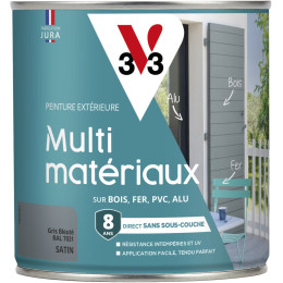 Peinture multi-matériaux Direct Protect Satin gris bleuté 0.5 litre