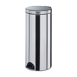 poubelle à  pédale 30l inox - 90234