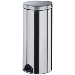 poubelle à  pédale 30l inox - 90234