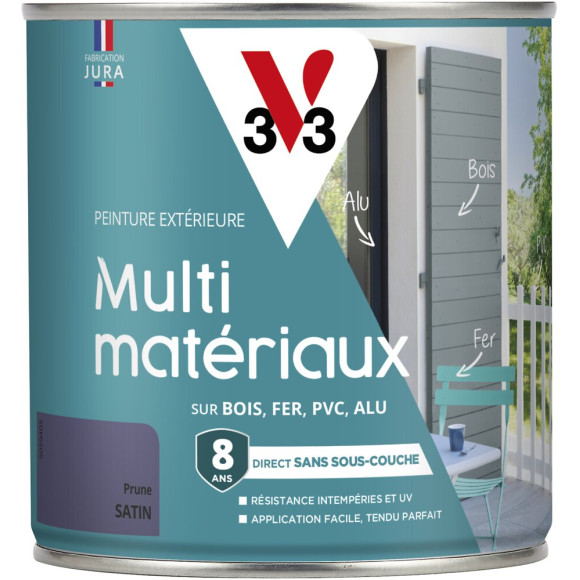 Peinture multi-matériaux DP prune 0.5 L