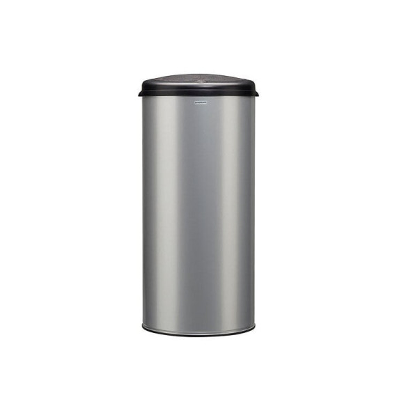 poubelle 45l gris métal - 93632