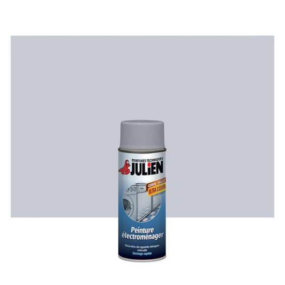 Peinture aerosol - Gris aluminium - Satin - Electromenager - 400 ml