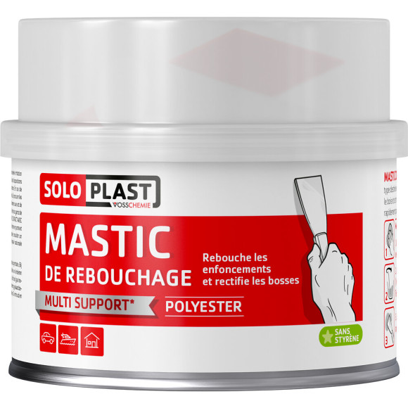 Mastic de rebouchage polyester 188g