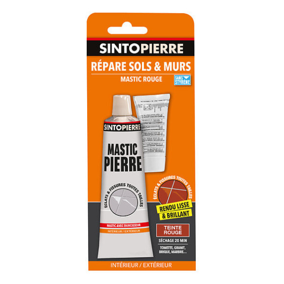 Répare Sols-Murs Mastic Rouge Cartouche 66ml