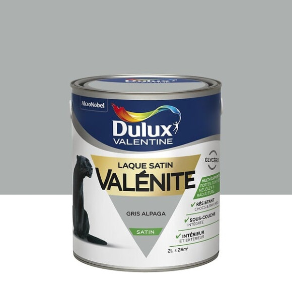 Peinture Laque Valénite - Gris Alpaga - Satin - 2L