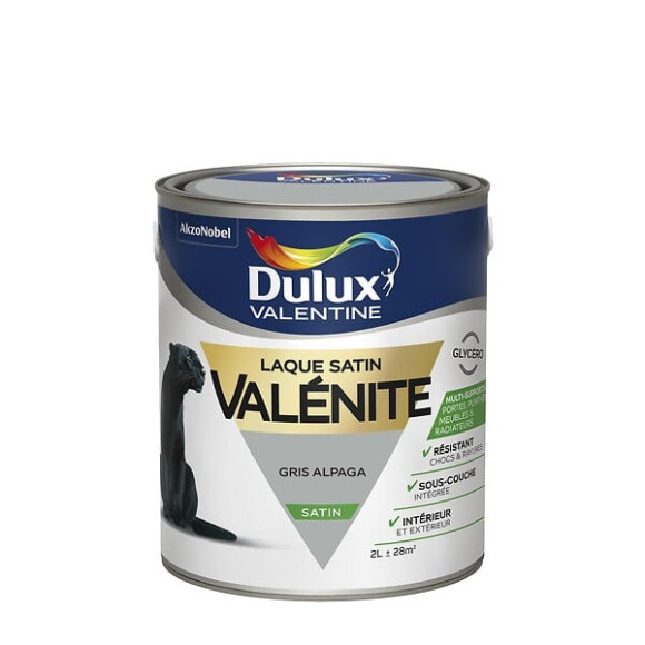 Peinture Laque Valénite - Gris Alpaga - Satin - 2L