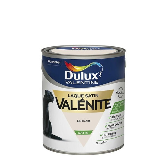 Peinture Laque Valénite - Lin clair - Satin - 2L