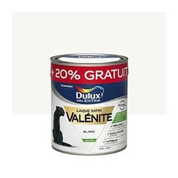 Laque boiserie et métal - Blanc - Rendu satin - 2L + 20% gratuit