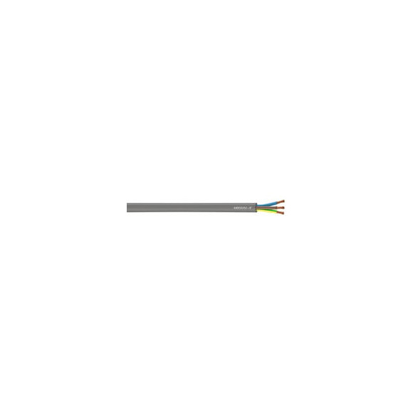 Câble electrique H05VV-F 3x2.5mm2 - Gris - Vendu au metre