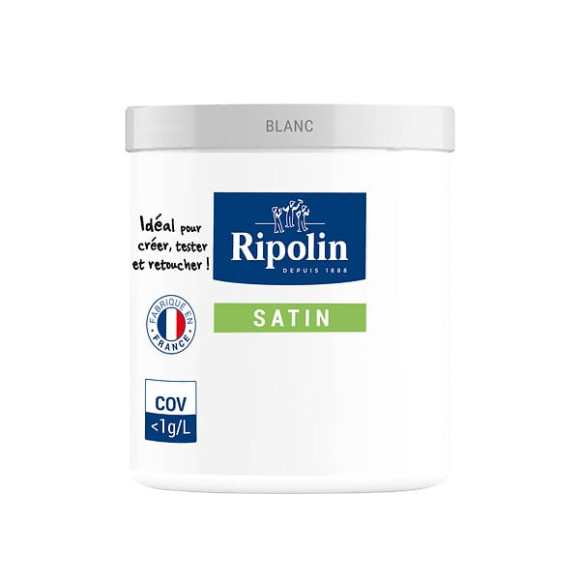 Testeur Peinture RIPOLIN Esprit Déco Blanc Satin 75Ml