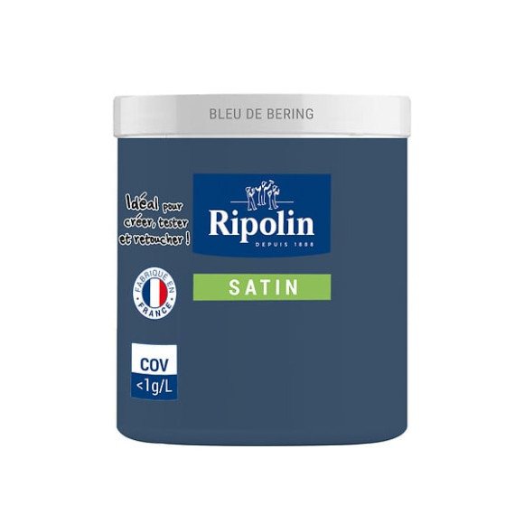 Testeur Peinture RIPOLIN Esprit Déco bleu de béring 75Ml