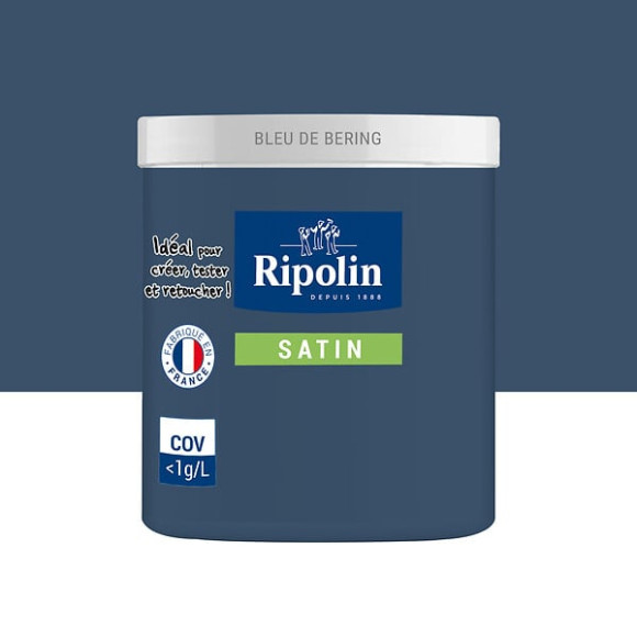 Testeur Peinture RIPOLIN Esprit Déco bleu de béring 75Ml