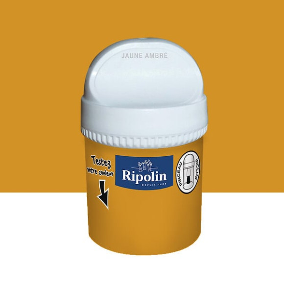 Testeur Peinture RIPOLIN Esprit Déco jaune ambré 75Ml