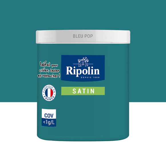 Testeur Peinture RIPOLIN Esprit Déco bleu pop 75Ml