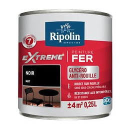 Ripolin ext fer mat noir 0.25l