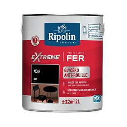 Ripolin ext fer mat noir  2l