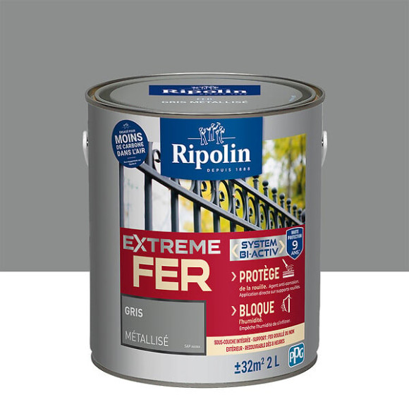 Ripolin ext fer metal gris 2l