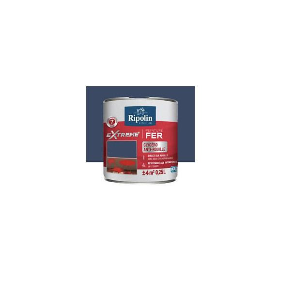 Peinture Fer RIPOLIN eXtrême Bleu Marine (ral 5003) 025 L