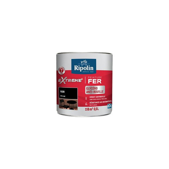 Ripolin ext fer bril noir 0.5l