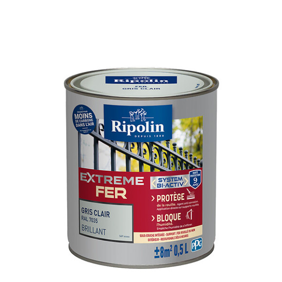 Ripolin ext fer bril gr clair 0.5l