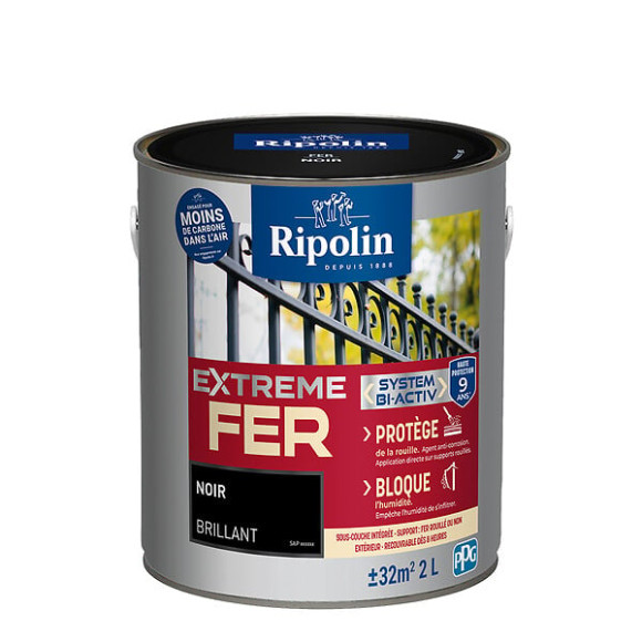 Ripolin ext fer bril noir 2l