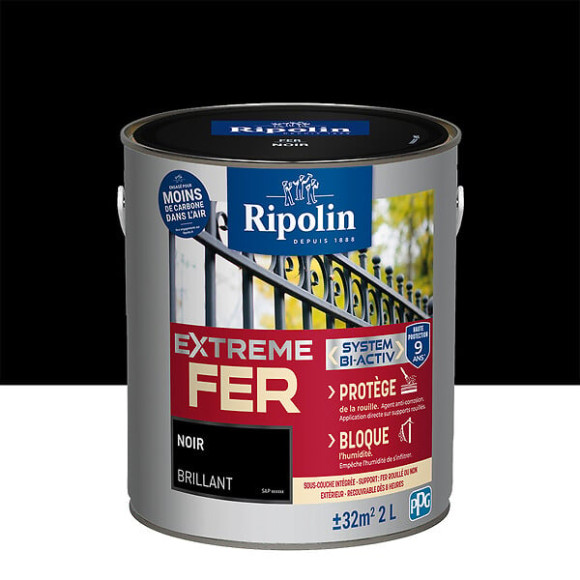 Ripolin ext fer bril noir 2l