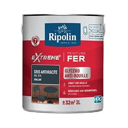 Ripolin ext fer bril gris anthr 2l