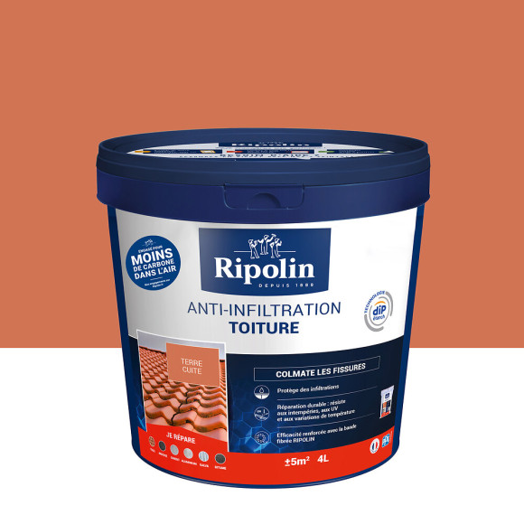 Revêtement anti-infiltration toiture - Terre cuite - 4L