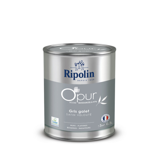 Peinture O'pur - Gris galet - Satin - 05L