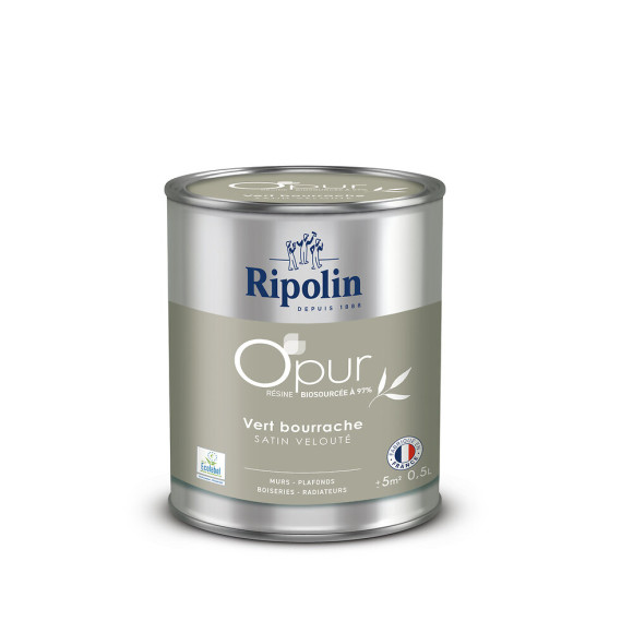 Peinture O'pur - Vert Bourrache - Satin - 05L