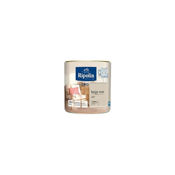 Peinture RIPOLIN murs boiseries beige weise satin 05L