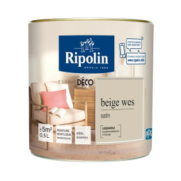 Peinture RIPOLIN murs boiseries beige weise satin 05L