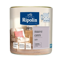 Peinture RIPOLIN murs boiseries mauve carex satin 05L