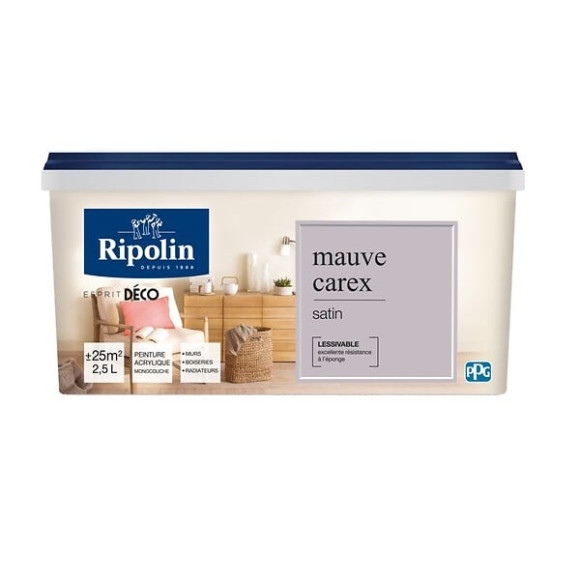 Peinture Esprit Déco - Mauve Carex - Satin - 25L