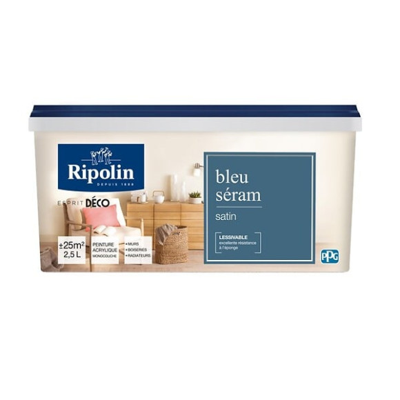 Peinture Esprit Déco - Bleu Séram - Satin - 25L