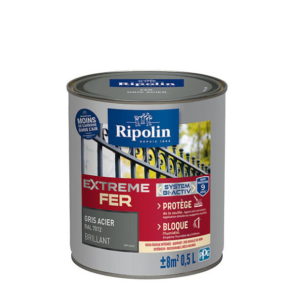 Ripolin xt fer gr acie ral7012 0.5l