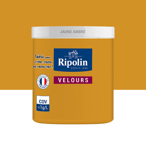 Testeur peinture RIPOLIN velours jaune ambre 0075L