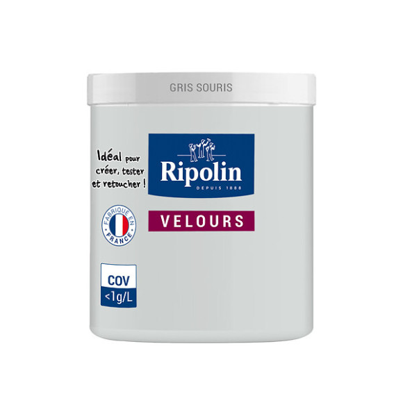 Testeur peinture RIPOLIN velours gris souris 0075L