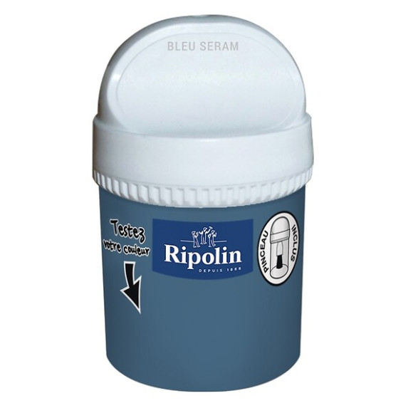 Testeur peinture RIPOLIN velours bleu seram 0075L